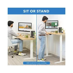 Mount-It! Standing Desks<55"W Electric Rectangular Adjustable Standing Desk, (MI-18097)