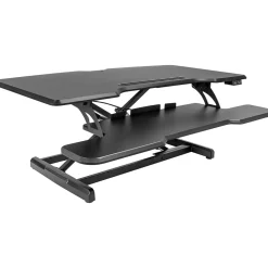 Mount-It! Standing Desks<38"W Electric Rectangular Adjustable Standing Desk Converter, Black (MI-8010)