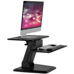 Mount-It! Standing Desks<23"W Manual Adjustable Standing Desk Converter, Black (MI-7916)