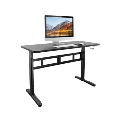 Mount-It! Standing Desks<55"W Manual Adjustable Standing Desk, Black (MI-7981)