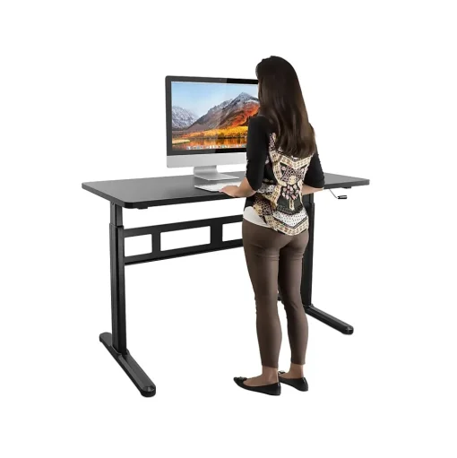 Mount-It! Standing Desks<55"W Manual Adjustable Standing Desk, Black (MI-7981)