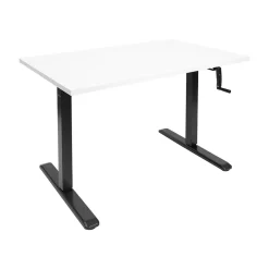 Mount-It! Standing Desks<48"W Manual Adjustable Standing Desk, White/Black (MI-18069)