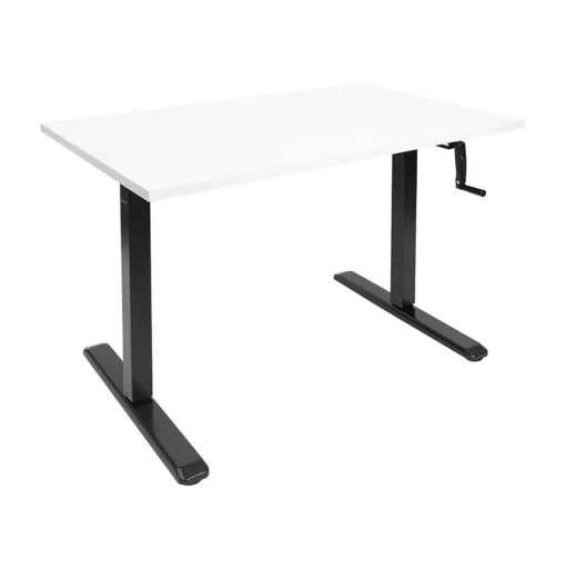 Mount-It! Standing Desks<48"W Manual Adjustable Standing Desk, White/Black (MI-18069)
