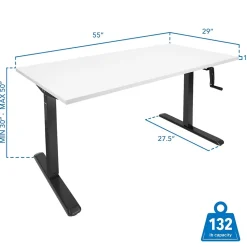 Mount-It! Standing Desks<55"W Manual Adjustable Standing Desk, (MI-18070)