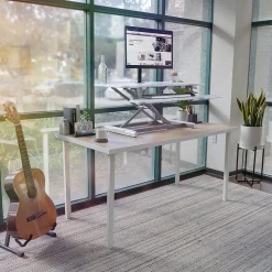 Mount-It! Standing Desks<38"W Manual Adjustable Standing Desk Converter, White (MI-15005)