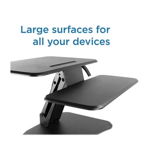 Mount-It! Standing Desks<25"W Manual Adjustable Standing Desk Converter, Black (MI-7957)