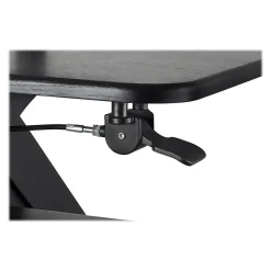 Mount-It! Standing Desks<24"W Manual Adjustable Standing Desk Converter with Dual Monitor Mount, Black (MI-7914)
