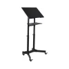 Mount-It! Standing Desks<24"W Portable Lectern Adjustable Aluminum Standing Podium, Black (MI-7971)