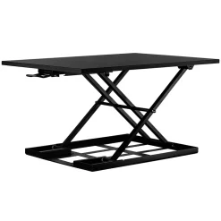Mount-It! Standing Desks<32"W Rectangular Adjustable Metal Standing Desk Converter, Black (MI-7929BLK)