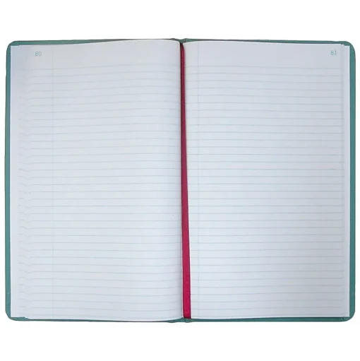 National Brand Accounting & Record Journals<Canvas Tuff Series Record Book, 7.63" x 12.13", Green, 150 Sheets/Book (A66300R)