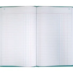 National Brand Accounting & Record Journals<National Canvas Tuff Series Accounting Journal, 12.13" x 7.63", Green, 250 Sheets/Book (A66500J)