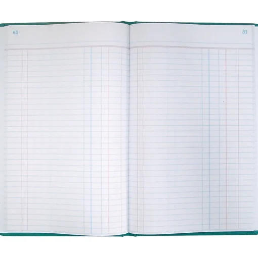 National Brand Accounting & Record Journals<National Canvas Tuff Series Accounting Journal, 12.13" x 7.63", Green, 250 Sheets/Book (A66500J)