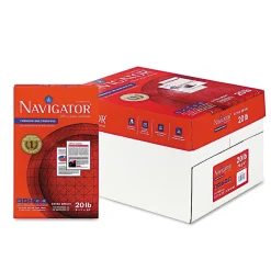 Navigator Copy Paper<Premium 8.5" x 14" Multipurpose Paper, 20 lbs., 97 Brightness, 5000 Sheets/Carton (NMP1420)