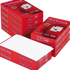 Navigator Copy Paper<Premium 8.5" x 14" Multipurpose Paper, 20 lbs., 97 Brightness, 5000 Sheets/Carton (NMP1420)