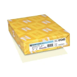 Neenah Paper Resume Paper<Classic Crest 8.5"W x 11"L Writing Paper, 24 Lbs., Smooth, 500/Ream (01345)