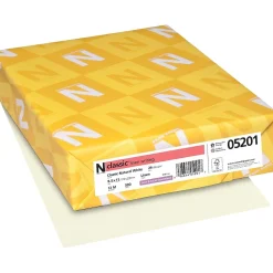 Neenah Paper Resume Paper<CLASSIC Linen Writing Paper, 8 1/2" x 11", 24 lb., Linen Finish, Natural White, 500/Ream (05201)