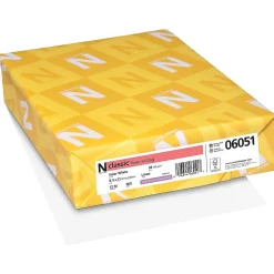 Neenah Paper Resume Paper<CLASSIC 8.5"W x 11"L Writing Paper, 24 lbs., 97 Brightness, 500/Ream (06051)