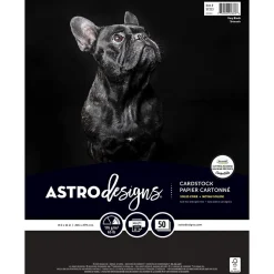 Neenah Paper Card Stock<Creative Collection 65 lb. Cardstock Paper, 8.5" x 11", Black, 50 Sheets/Ream (91333-01)