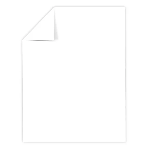 Neenah Paper Card Stock<Neenah Bright White 65 lb. Cardstock Paper, 8.5" x 11", Bright White, 250 Sheets/Pack (91904/92904)