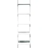 Nexxt Shelving<FN16950-2 Hadfield 5-Tier Leaning Wall Shelf, White