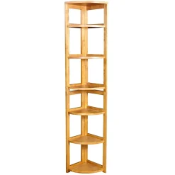 Niche Bookcases<Flip Flop 5 Shelf 67"H Corner Folding Bookcase, Medium Oak (FFC6712MO)