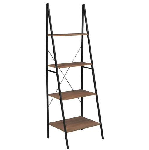 Niche Bookcases<Soho 4 Shelf 72"H Ladder Bookcase, Urban Walnut (NSBC7224UW)