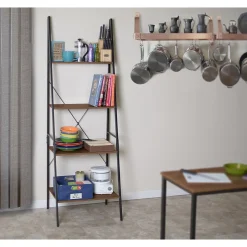 Niche Bookcases<Soho 4 Shelf 72"H Ladder Bookcase, Urban Walnut (NSBC7224UW)