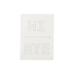 Post-it Post-It Notes<Noted by ® Grey Hi and Bye Notes, 2.9" x 4", 100 Sheets/Pad (NTD5-34-HB)