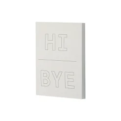 Post-it Post-It Notes<Noted by ® Grey Hi and Bye Notes, 2.9" x 4", 100 Sheets/Pad (NTD5-34-HB)