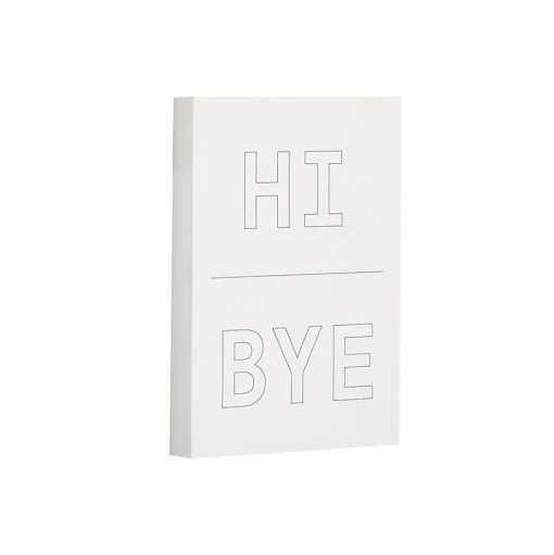 Post-it Post-It Notes<Noted by ® Grey Hi and Bye Notes, 2.9" x 4", 100 Sheets/Pad (NTD5-34-HB)