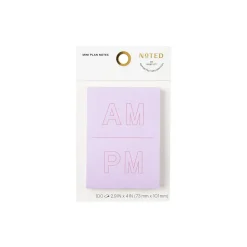 Post-it Post-It Notes<Noted by ® Lilac A.M. and P.M. Notes, 2.9" x 4", 100 Sheets/Pad