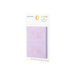 Post-it Post-It Notes<Noted by ® Lilac A.M. and P.M. Notes, 2.9" x 4", 100 Sheets/Pad