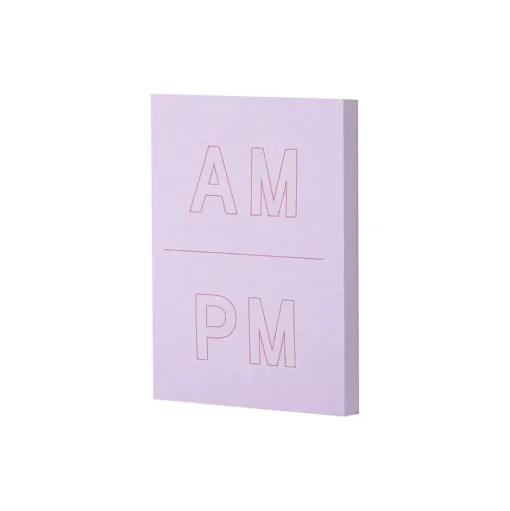 Post-it Post-It Notes<Noted by ® Lilac A.M. and P.M. Notes, 2.9" x 4", 100 Sheets/Pad