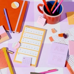 Post-it Post-It Notes<Noted by ® Lilac A.M. and P.M. Notes, 2.9" x 4", 100 Sheets/Pad