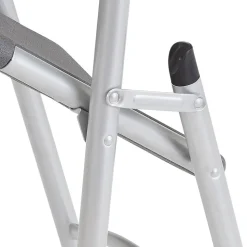 National Public Seating Folding & Stacking<NPS 600 Series Heavy Duty Plastic Folding Chair, Charcoal Slate, 4 Pack (620/4)