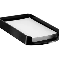 Officemate Pop-Up Dispensers<2200 Series Memo Holder, Black, 1 1/16"H x 4 3/4"W x 7 3/4"L