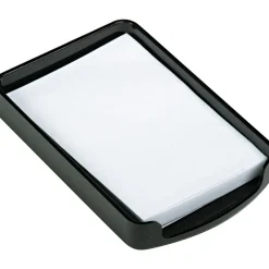 Officemate Pop-Up Dispensers<2200 Series Memo Holder, Black, 1 1/16"H x 4 3/4"W x 7 3/4"L
