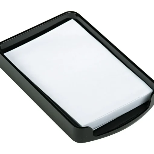 Officemate Pop-Up Dispensers<2200 Series Memo Holder, Black, 1 1/16"H x 4 3/4"W x 7 3/4"L