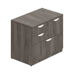 Offices to go Storage Cabinets<29.5" Laminate Mixed Storage Unit with Lock with 4 shelves, Artisan Gray (TDSL3622MSF-AGL)
