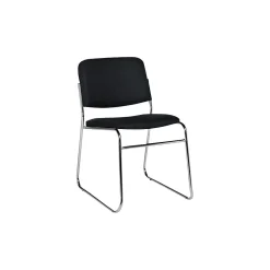 Offices to go Folding & Stacking<Armless Fabric Stack Chair, Black, 2/CT (OTG11697-QL10)