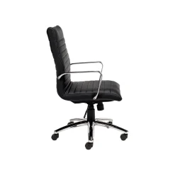 Offices to go Office Chairs<Faux Leather Executive Chair, Black (OTG11730B)