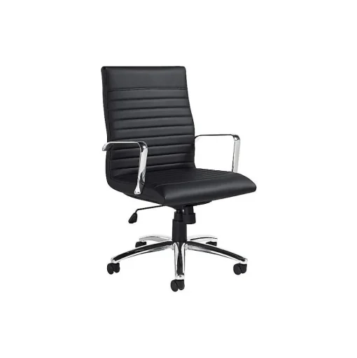 Offices to go Office Chairs<Faux Leather Executive Chair, Black (OTG11730B)
