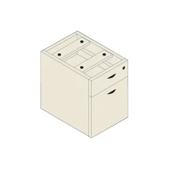 Offices to go File Cabinets<Furniture Collection in American Cherry, Hanging Box/File Pedestal