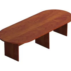 Offices to go Conference Room Tables<Laminate Racetrack Conference Table, American Dark Cherry, 29 1/2"H x 120"W x 48"D