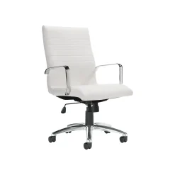 Offices to go Office Chairs<Luxhide Executive Chair, White (OTG11730BL28)