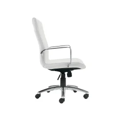 Offices to go Office Chairs<Luxhide Executive Chair, White (OTG11730BL28)