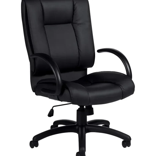 Offices to go Office Chairs<Luxhide Exec High-Back Chair, Bonded Leather, Black (OTG2700BL20)