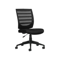 Offices to go Office Chairs<Mesh Back Fabric Task Chair, Black (OTG11922B)