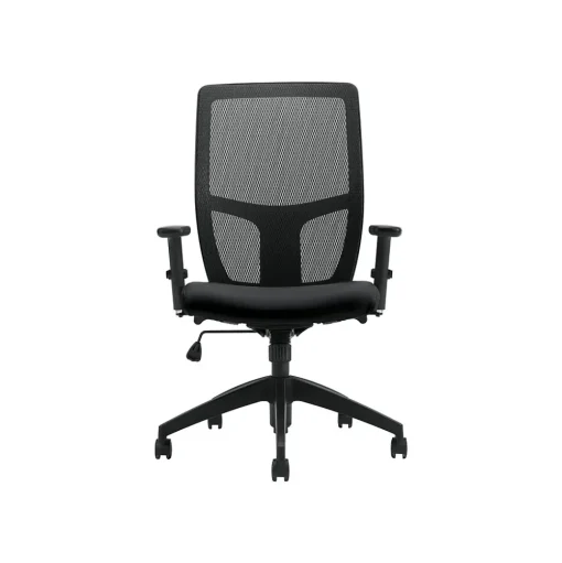 Offices to go Office Chairs<Mesh Back Luxhide Task Chair, Black (OTG3191BL20)