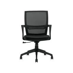 Offices to go Office Chairs<Mesh Back Luxhide Conference Chair, Black (OTG13026B)